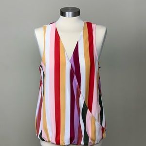 Label Rachel Roy Sleeveless Wrap Blouse